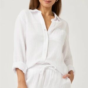 Splendid White Swim Coverup